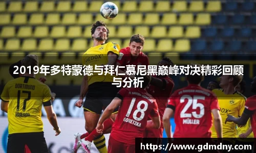 熊猫体育2019年多特蒙德与拜仁慕尼黑巅峰对决精彩回顾与分析